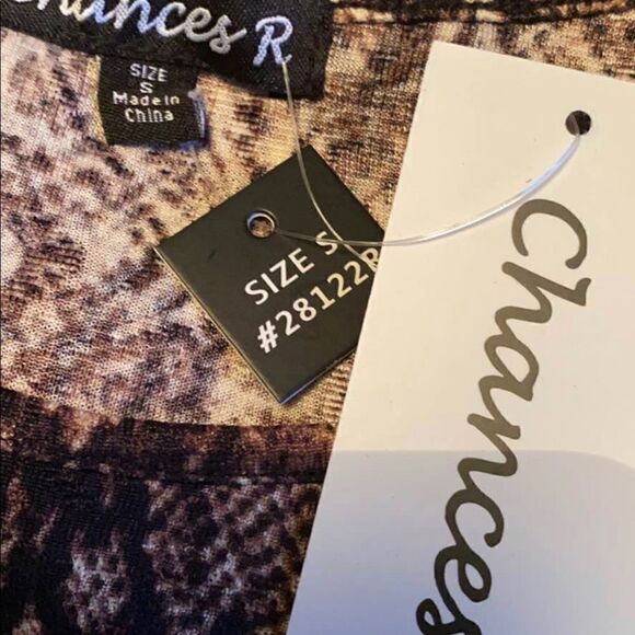 CHANCES R WOMENS SMALL TOP NWT - Picture 6 of 7